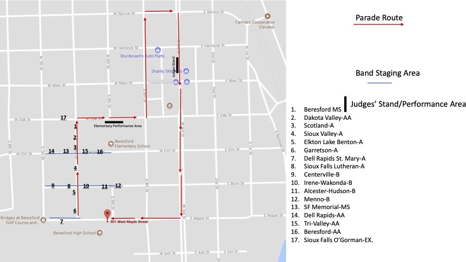 WMF Parade Map
