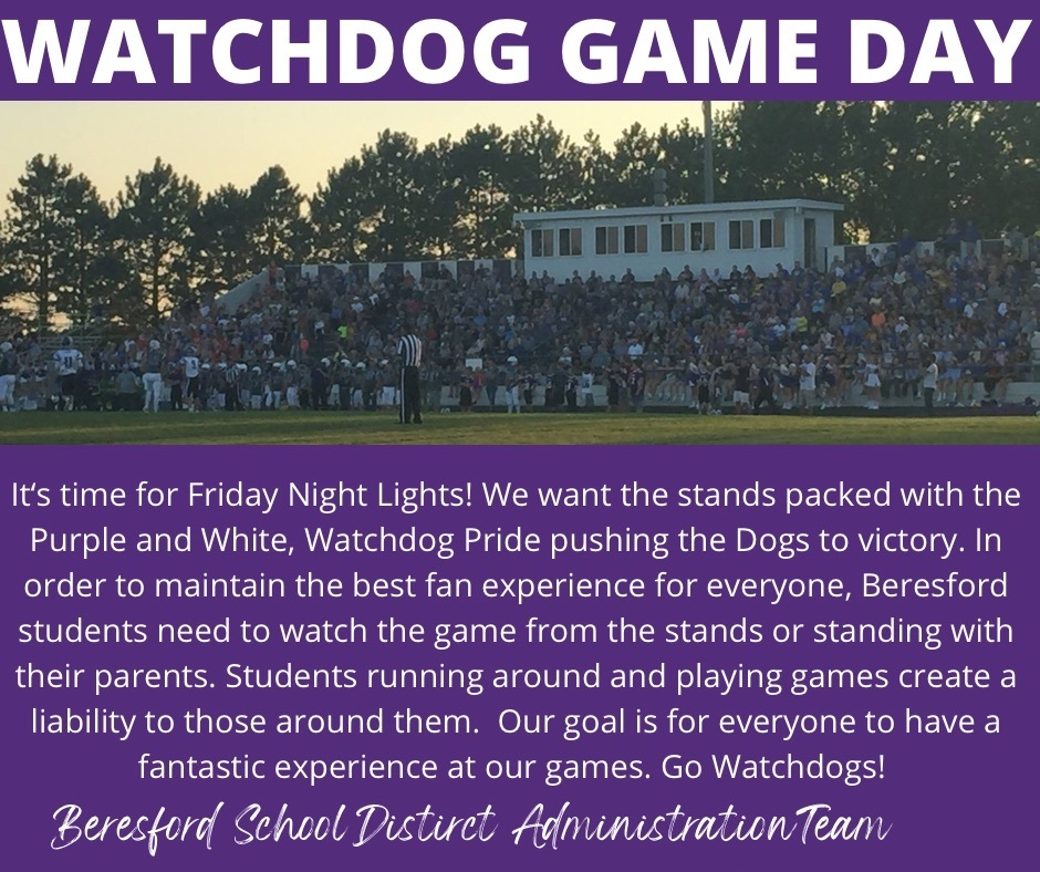 Watchdog Game Day Expectations 