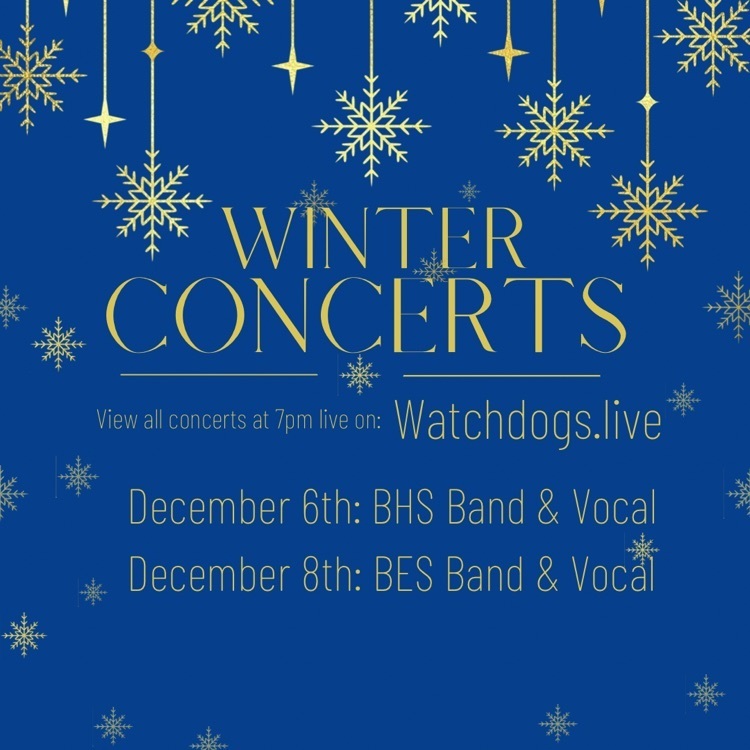 Winter Concerts will be live-streamed at Watchdogs.live